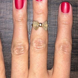 ASOS bow fingertip ring